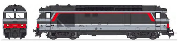 REE Modeles MB-153S - French Diesel Locomotive Class BB 67371 CHAMBERY depot, modern body, Multiservice Era V-VI - DCC So